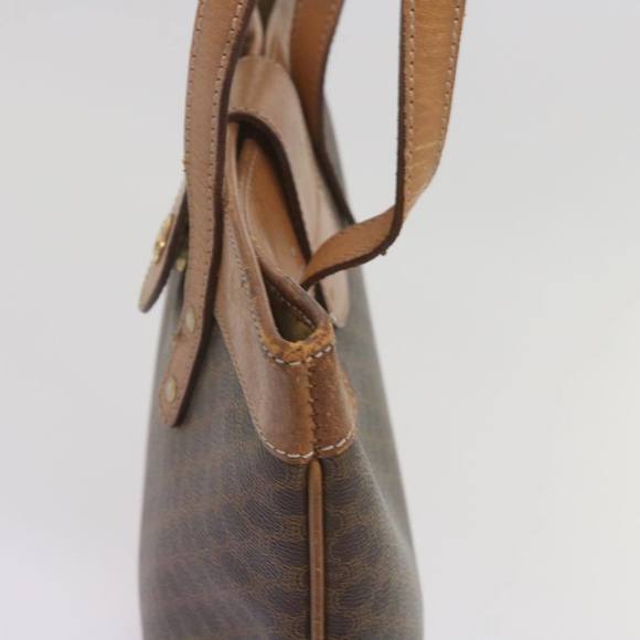 CELINE Macadam Canvas Tote Bag PVC Brown Auth yk11272 - Picture 5 of 16
